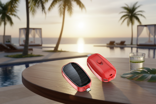 Compacte Solar Powerbank Sleutelhanger